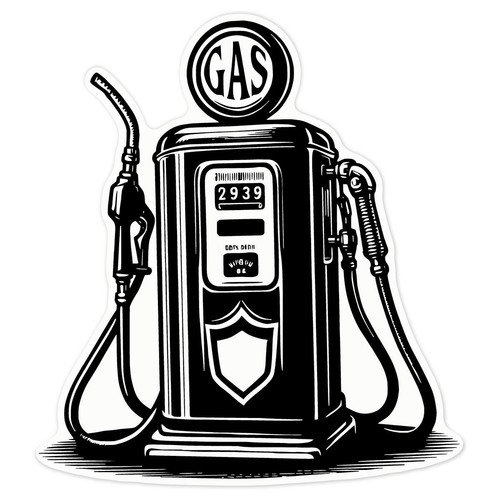 Vintage petrol pump clear - 'vintage, pump'