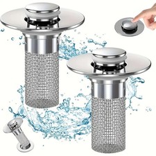 2-Pack Sink Stopper Hair