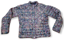 Lands' End Down Coat Womens Small 6-8 Feather Puffer Jacket Long Sleeve Packable