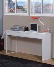 Desks Artic White Desk With 2 Drawers Adorable Home & Office Furniture