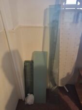 floating wall mounted glass shelves total 16  & brackets 