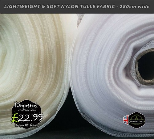 Ivory white soft tulle - &, net