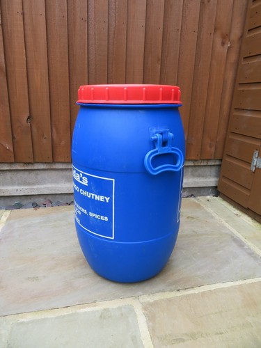 Plastic barrel red screw top - barrel,