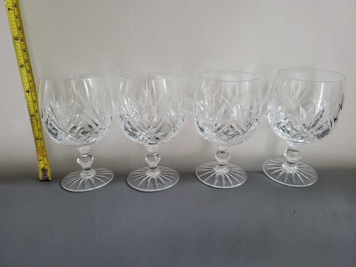 Four cut crystal wine - , glasses