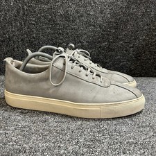 Grenson The Good Shoe Sneakers Mens UK 10 G Grey Leather Lace Up Trainers