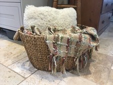 Water Hyacinth Reed Storage Basket Laundry Basket Large