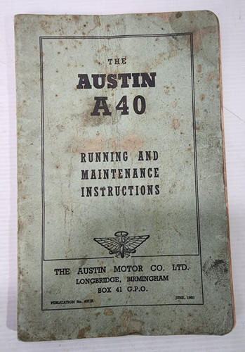 Austin a40 devon - devon, running