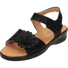 Black Comfort Sandals Open Toe