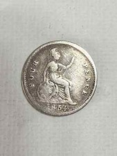1854 Four Pence, Groat, Queen
