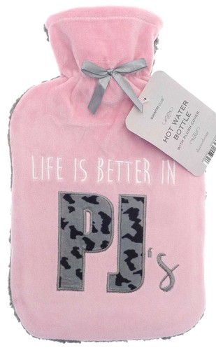 Hot water bottle with cover - bottle,