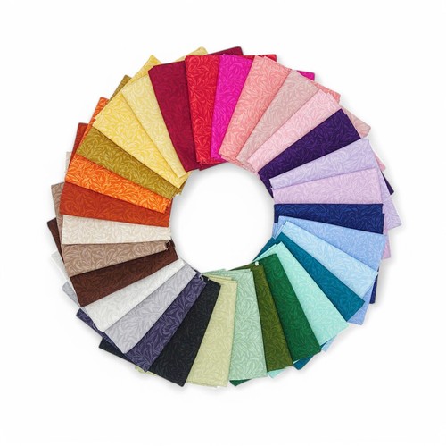 Leaf cotton fabric willow - fabric,