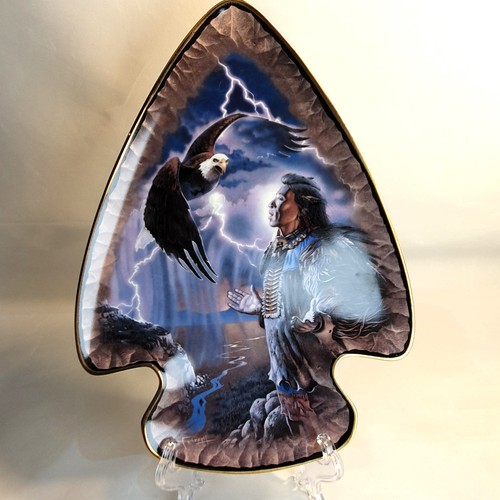 Porcelain plate winged spirit - porcelain,