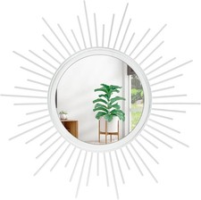 Round Wall Mirror Sunburst