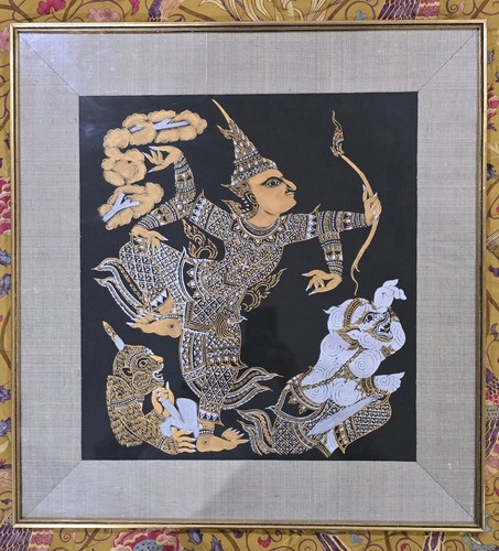 Large mid century thai - thai, silk