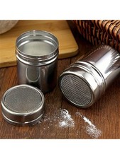 Stainless Steel Powder Icing Sugar Cocoa Chocolate Flour Duster Sifter Shaker