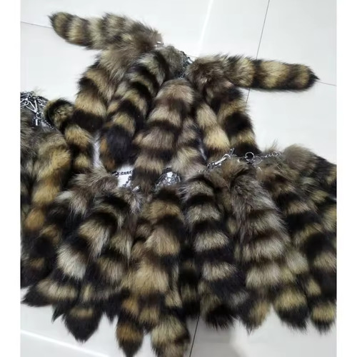 Furry fox tail keychain - furry, 28cm
