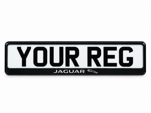 Jaguar number plate - jaguar, frame