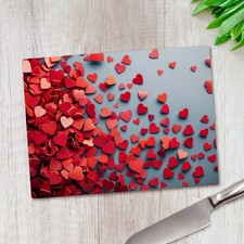Valentine's Red Hear Glass