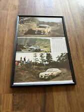 Framed Mk2 Escort RS1800 Fiat Abarth Chevette DTV  Rally Magazine Picture Poster