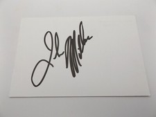 6" x 4" WHITE CARD SIGNED BY