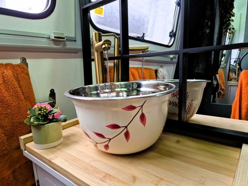 Blossom steel campervan sink - steel,
