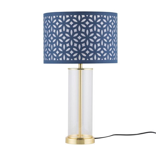 Satin brass table lamp bedside - table,