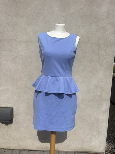 Evita periwinkle blue peplum - evita,