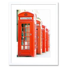 Photo Telephone Box Kiosk Red