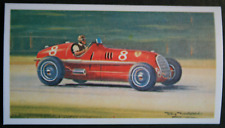 ALFA ROMEO 8C-35   Nuvolari    Motor Racing Illustrated Card  EE27