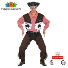 COWBOY - Fancy Dress Costume - Wild West - Gunslinger - GENUINE RUBIES