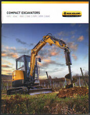 New Holland Compact Excavators Brochure Leaflet