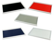 White Plastic 1 Inch Deep