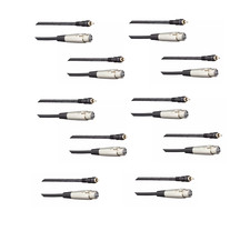 10x Hosa XRF-120 20FT 3-Pin