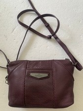 Kipling Small Burgundy Leather crossbody bag