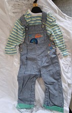 Baby Boys Dungarees Set 9-12 months - Brand New