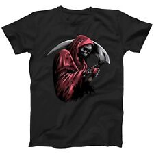 Grim Reaper Graphic T-shirt Men | Gothic Design | Plus Size up to 5XL