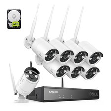 SANNCE 3MP Wireless CCTV Camera System 5MP 8CH NVR IP Cameras Home Security Kit