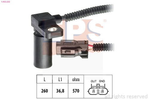 953 232 eps rpm sensor - 1.953.232,