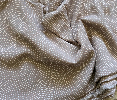 2metre crepe fabric beige - fabric,