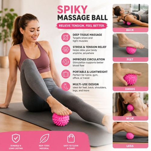 Spiky massage ball roller - spiky,