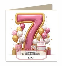 7th Birthday Card For Little