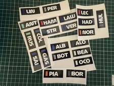 22 x 2026 F1 name  tag