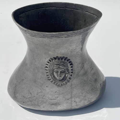 Antique jugendstil pewter vase - jugendstil,