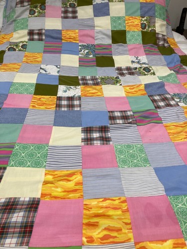 Vintage patchwork throw picnic - patchwork, throw/picnic