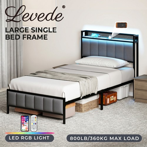 Levede large single bed - large, frame