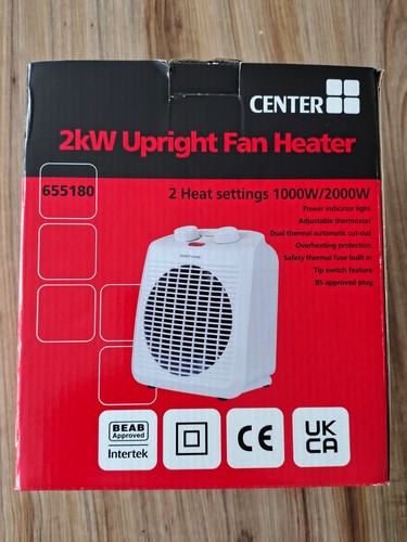 Center 2kw upright - center, fan