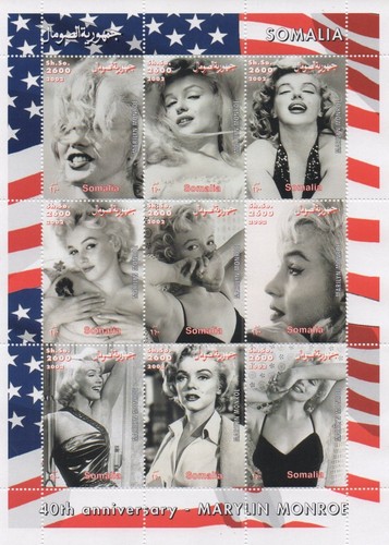 Marilyn monroe 2002 mnh stamp - marilyn,