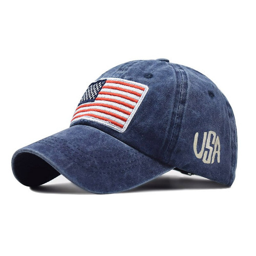 Blue american flag - blue,