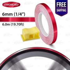 6mm 1/4" 0.25" WHEEL RIM Solid Tape PIN STRIPE Line Styling Decal Vinyl Stickers