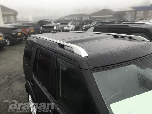 Silver aluminium roof - roof, rails